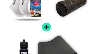 Fit Essentials Bundle (Classic Socks + Foam Roll + Mat + Bottle)