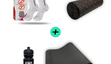 Fit Essentials Bundle (Superlight Socks + Foam Roll + Mat + Bottle)