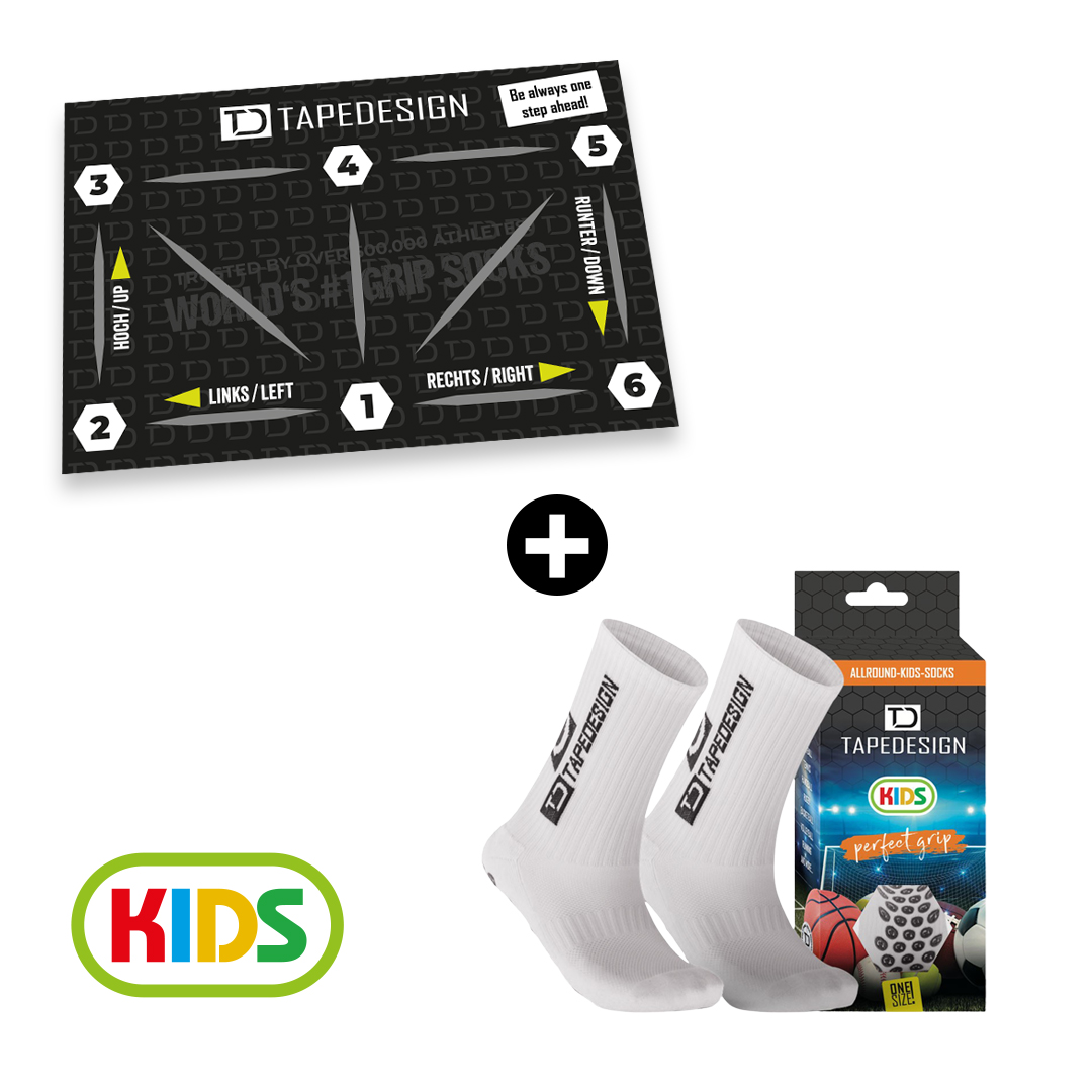 TAPEDESIGN® KIDS Academy Mat + KIDS Socks (Bundle)