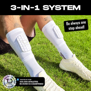 TAPEDESIGN® Shinguards Sleeve KIDS (Blanc)