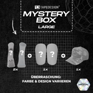 TAPEDESIGN® Mystery Box Large (2x Socks + 1x Shinguards 2.0 + 1x Cap)